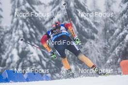 08.01.2015, Oberhof, Germany (GER): Daniel Boehm (GER) - IBU world cup biathlon, relay men, Oberhof (GER). www.nordicfocus.com. © Manzoni/NordicFocus. Every downloaded picture is fee-liable.