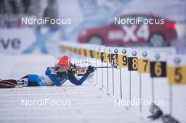 07.01.2015, Oberhof, Germany (GER): Kaisa Maekaeraeinen (FIN) - IBU world cup biathlon, relay women, Oberhof (GER). www.nordicfocus.com. © Manzoni/NordicFocus. Every downloaded picture is fee-liable.
