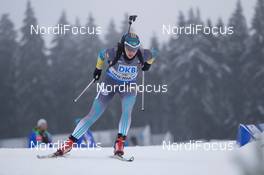 07.01.2015, Oberhof, Germany (GER): Darya Usanova (KAZ) - IBU world cup biathlon, relay women, Oberhof (GER). www.nordicfocus.com. © Manzoni/NordicFocus. Every downloaded picture is fee-liable.