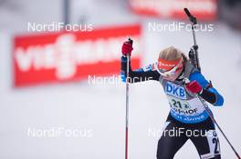 07.01.2015, Oberhof, Germany (GER): Sanna Markkanen (FIN) - IBU world cup biathlon, relay women, Oberhof (GER). www.nordicfocus.com. © Manzoni/NordicFocus. Every downloaded picture is fee-liable.