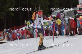 09.01.2015, Oberhof, Germany (GER): Vanessa Hinz (GER) - IBU world cup biathlon, sprint women, Oberhof (GER). www.nordicfocus.com. © Manzoni/NordicFocus. Every downloaded picture is fee-liable.