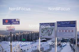 06.01.2015, Oberhof, Germany (GER): Event Feature: Overview over the stadium - IBU world cup biathlon, training, Oberhof (GER). www.nordicfocus.com. © Manzoni/NordicFocus. Every downloaded picture is fee-liable.