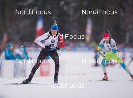 18.01.2015, Ruhpolding, Germany (GER): Brendan Green (CAN) - IBU world cup biathlon, mass men, Ruhpolding (GER). www.nordicfocus.com. © Manzoni/NordicFocus. Every downloaded picture is fee-liable.