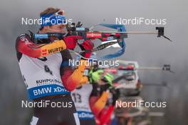 18.01.2015, Ruhpolding, Germany (GER): Simon Schempp (GER) - IBU world cup biathlon, mass men, Ruhpolding (GER). www.nordicfocus.com. © Manzoni/NordicFocus. Every downloaded picture is fee-liable.
