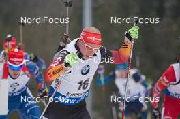 18.01.2015, Ruhpolding, Germany (GER): Daniel Boehm (GER) - IBU world cup biathlon, mass men, Ruhpolding (GER). www.nordicfocus.com. © Manzoni/NordicFocus. Every downloaded picture is fee-liable.