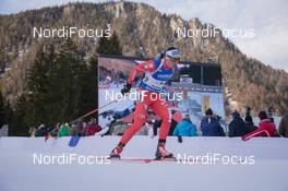 15.01.2015, Ruhpolding, Germany (GER): Dominik Windisch (ITA) - IBU world cup biathlon, relay men, Ruhpolding (GER). www.nordicfocus.com. © Manzoni/NordicFocus. Every downloaded picture is fee-liable.