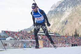 15.01.2015, Ruhpolding, Germany (GER): Serafin Wiestner (SUI) - IBU world cup biathlon, relay men, Ruhpolding (GER). www.nordicfocus.com. © Manzoni/NordicFocus. Every downloaded picture is fee-liable.