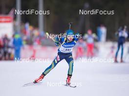 15.01.2015, Ruhpolding, Germany (GER): Ted Armgren (SWE) - IBU world cup biathlon, relay men, Ruhpolding (GER). www.nordicfocus.com. © Manzoni/NordicFocus. Every downloaded picture is fee-liable.