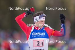 15.01.2015, Ruhpolding, Germany (GER): Ole Einar Bjoerndalen (NOR) - IBU world cup biathlon, relay men, Ruhpolding (GER). www.nordicfocus.com. © Manzoni/NordicFocus. Every downloaded picture is fee-liable.