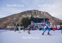15.01.2015, Ruhpolding, Germany (GER): Timofey Lapshin (RUS), Andreas Birnbacher  (GER), Jakov Fak (SLO) - IBU world cup biathlon, relay men, Ruhpolding (GER). www.nordicfocus.com. © Manzoni/NordicFocus. Every downloaded picture is fee-liable.