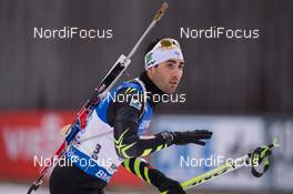 15.01.2015, Ruhpolding, Germany (GER): Martin Fourcade (FRA) - IBU world cup biathlon, relay men, Ruhpolding (GER). www.nordicfocus.com. © Manzoni/NordicFocus. Every downloaded picture is fee-liable.