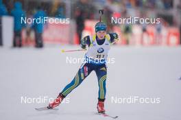 14.01.2015, Ruhpolding, Germany (GER): Anna Magnusson (SWE) - IBU world cup biathlon, relay women, Ruhpolding (GER). www.nordicfocus.com. © Manzoni/NordicFocus. Every downloaded picture is fee-liable.
