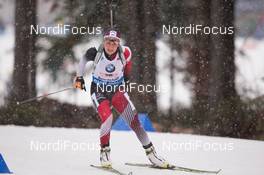 14.01.2015, Ruhpolding, Germany (GER): Dunja Zdouc (AUT) - IBU world cup biathlon, relay women, Ruhpolding (GER). www.nordicfocus.com. © Manzoni/NordicFocus. Every downloaded picture is fee-liable.