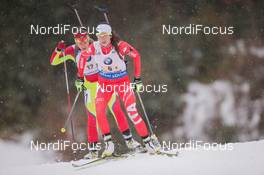 14.01.2015, Ruhpolding, Germany (GER): Lisa Vittozzi (ITA) - IBU world cup biathlon, relay women, Ruhpolding (GER). www.nordicfocus.com. © Manzoni/NordicFocus. Every downloaded picture is fee-liable.