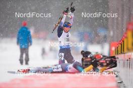 14.01.2015, Ruhpolding, Germany (GER): Hanah Dreissigacker (USA) - IBU world cup biathlon, relay women, Ruhpolding (GER). www.nordicfocus.com. © Manzoni/NordicFocus. Every downloaded picture is fee-liable.