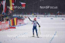 14.01.2015, Ruhpolding, Germany (GER): Veronika Vitkova (CZE) - IBU world cup biathlon, relay women, Ruhpolding (GER). www.nordicfocus.com. © Manzoni/NordicFocus. Every downloaded picture is fee-liable.
