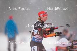 14.01.2015, Ruhpolding, Germany (GER): Franziska Hildebrand (GER) - IBU world cup biathlon, relay women, Ruhpolding (GER). www.nordicfocus.com. © Manzoni/NordicFocus. Every downloaded picture is fee-liable.