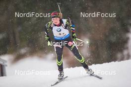 14.01.2015, Ruhpolding, Germany (GER): Justine Braisaz (FRA) - IBU world cup biathlon, relay women, Ruhpolding (GER). www.nordicfocus.com. © Manzoni/NordicFocus. Every downloaded picture is fee-liable.