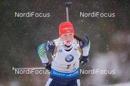 14.01.2015, Ruhpolding, Germany (GER): Olga Abramova (UKR) - IBU world cup biathlon, relay women, Ruhpolding (GER). www.nordicfocus.com. © Manzoni/NordicFocus. Every downloaded picture is fee-liable.