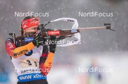 14.01.2015, Ruhpolding, Germany (GER): Vanessa Hinz (GER) - IBU world cup biathlon, relay women, Ruhpolding (GER). www.nordicfocus.com. © Manzoni/NordicFocus. Every downloaded picture is fee-liable.