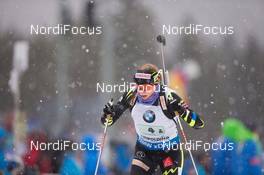 14.01.2015, Ruhpolding, Germany (GER): Enora Latuilliere (FRA) - IBU world cup biathlon, relay women, Ruhpolding (GER). www.nordicfocus.com. © Manzoni/NordicFocus. Every downloaded picture is fee-liable.