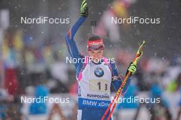 14.01.2015, Ruhpolding, Germany (GER): Jitka Landova (CZE) - IBU world cup biathlon, relay women, Ruhpolding (GER). www.nordicfocus.com. © Manzoni/NordicFocus. Every downloaded picture is fee-liable.