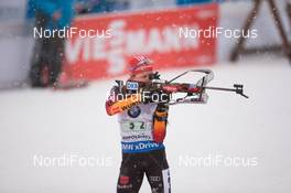 14.01.2015, Ruhpolding, Germany (GER): Franziska Hildebrand (GER) - IBU world cup biathlon, relay women, Ruhpolding (GER). www.nordicfocus.com. © Manzoni/NordicFocus. Every downloaded picture is fee-liable.
