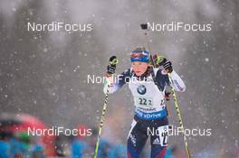 14.01.2015, Ruhpolding, Germany (GER): Hanah Dreissigacker (USA) - IBU world cup biathlon, relay women, Ruhpolding (GER). www.nordicfocus.com. © Manzoni/NordicFocus. Every downloaded picture is fee-liable.