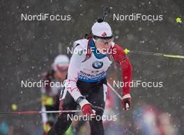 14.01.2015, Ruhpolding, Germany (GER): Megan Heinicke (CAN) - IBU world cup biathlon, relay women, Ruhpolding (GER). www.nordicfocus.com. © Manzoni/NordicFocus. Every downloaded picture is fee-liable.