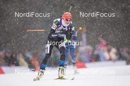 14.01.2015, Ruhpolding, Germany (GER): Mari Laukkanen (FIN) - IBU world cup biathlon, relay women, Ruhpolding (GER). www.nordicfocus.com. © Manzoni/NordicFocus. Every downloaded picture is fee-liable.