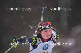 14.01.2015, Ruhpolding, Germany (GER): Justine Braisaz (FRA) - IBU world cup biathlon, relay women, Ruhpolding (GER). www.nordicfocus.com. © Manzoni/NordicFocus. Every downloaded picture is fee-liable.