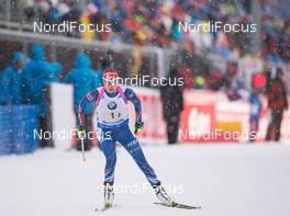14.01.2015, Ruhpolding, Germany (GER): Jitka Landova (CZE) - IBU world cup biathlon, relay women, Ruhpolding (GER). www.nordicfocus.com. © Manzoni/NordicFocus. Every downloaded picture is fee-liable.