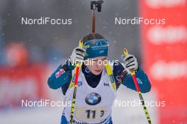 14.01.2015, Ruhpolding, Germany (GER): Anna Magnusson (SWE) - IBU world cup biathlon, relay women, Ruhpolding (GER). www.nordicfocus.com. © Manzoni/NordicFocus. Every downloaded picture is fee-liable.