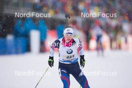 14.01.2015, Ruhpolding, Germany (GER): Annalies Cook (USA) - IBU world cup biathlon, relay women, Ruhpolding (GER). www.nordicfocus.com. © Manzoni/NordicFocus. Every downloaded picture is fee-liable.