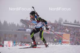 17.01.2015, Ruhpolding, Germany (GER): Jean Guillaume Beatrix (FRA) - IBU world cup biathlon, sprint men, Ruhpolding (GER). www.nordicfocus.com. © Manzoni/NordicFocus. Every downloaded picture is fee-liable.