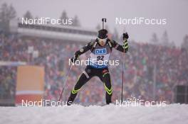 17.01.2015, Ruhpolding, Germany (GER): Simon Desthieux (FRA) - IBU world cup biathlon, sprint men, Ruhpolding (GER). www.nordicfocus.com. © Manzoni/NordicFocus. Every downloaded picture is fee-liable.