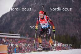 16.01.2015, Ruhpolding, Germany (GER): Laura Dahlmeier (GER)  - IBU world cup biathlon, sprint women, Ruhpolding (GER). www.nordicfocus.com. © Manzoni/NordicFocus. Every downloaded picture is fee-liable.