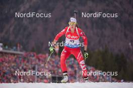 16.01.2015, Ruhpolding, Germany (GER): Lisa Vittozzi (ITA)  - IBU world cup biathlon, sprint women, Ruhpolding (GER). www.nordicfocus.com. © Manzoni/NordicFocus. Every downloaded picture is fee-liable.