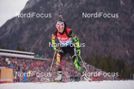 16.01.2015, Ruhpolding, Germany (GER): Nadia Pisareva (BLR)  - IBU world cup biathlon, sprint women, Ruhpolding (GER). www.nordicfocus.com. © Manzoni/NordicFocus. Every downloaded picture is fee-liable.