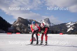 16.01.2015, Ruhpolding, Germany (GER):  Brendan Green (CAN), Tom Zidec (CAN) - IBU world cup biathlon, training, Ruhpolding (GER). www.nordicfocus.com. © Manzoni/NordicFocus. Every downloaded picture is fee-liable.