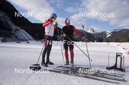 16.01.2015, Ruhpolding, Germany (GER):  Brendan Green (CAN), Tom Zidec (CAN) - IBU world cup biathlon, training, Ruhpolding (GER). www.nordicfocus.com. © Manzoni/NordicFocus. Every downloaded picture is fee-liable.