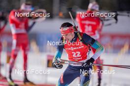 24.01.2015, Antholz, Italy (ITA): Artem Pryma (URK) - IBU world cup biathlon, pursuit men, Antholz (ITA). www.nordicfocus.com. © Manzoni/NordicFocus. Every downloaded picture is fee-liable.