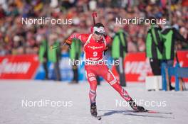 24.01.2015, Antholz, Italy (ITA): Ole Einar Bjoerndalen (NOR) - IBU world cup biathlon, pursuit men, Antholz (ITA). www.nordicfocus.com. © Manzoni/NordicFocus. Every downloaded picture is fee-liable.