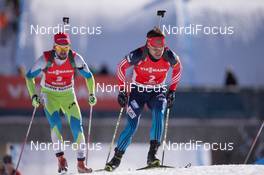 24.01.2015, Antholz, Italy (ITA): Evgeniy Garanichev (RUS) - IBU world cup biathlon, pursuit men, Antholz (ITA). www.nordicfocus.com. © Manzoni/NordicFocus. Every downloaded picture is fee-liable.