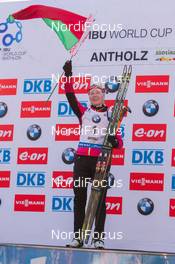 24.01.2015, Antholz, Italy (ITA): Darya Domracheva (BLR) - IBU world cup biathlon, pursuit women, Antholz (ITA). www.nordicfocus.com. © Manzoni/NordicFocus. Every downloaded picture is fee-liable.