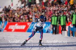 24.01.2015, Antholz, Italy (ITA): Hanah Dreissigacker (USA) - IBU world cup biathlon, pursuit women, Antholz (ITA). www.nordicfocus.com. © Manzoni/NordicFocus. Every downloaded picture is fee-liable.