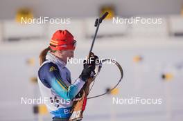 24.01.2015, Antholz, Italy (ITA): Olga Abramova (UKR) - IBU world cup biathlon, pursuit women, Antholz (ITA). www.nordicfocus.com. © Manzoni/NordicFocus. Every downloaded picture is fee-liable.