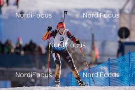 24.01.2015, Antholz, Italy (ITA): Franziska Hildebrand (GER) - IBU world cup biathlon, pursuit women, Antholz (ITA). www.nordicfocus.com. © Manzoni/NordicFocus. Every downloaded picture is fee-liable.