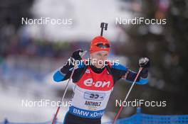 25.01.2015, Antholz, Italy (ITA): Matti Hakala (FIN) - IBU world cup biathlon, relay men, Antholz (ITA). www.nordicfocus.com. © Manzoni/NordicFocus. Every downloaded picture is fee-liable.