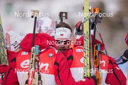 25.01.2015, Antholz, Italy (ITA): Emil Hegle Svendsen (NOR) - IBU world cup biathlon, relay men, Antholz (ITA). www.nordicfocus.com. © Manzoni/NordicFocus. Every downloaded picture is fee-liable.